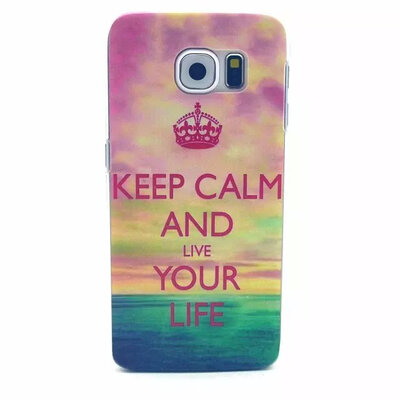 

MITI Soft Transparent Pink Cute Flower Case Cover For Samsung Galaxy S6 G9200 Case Silicone S6 Series Fashion Rubber Case