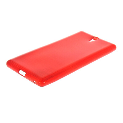 

MOONCASE Case for Sony Xperia C5 Flexible Soft Gel TPU Silicone Skin Slim Durable Case Cover Red