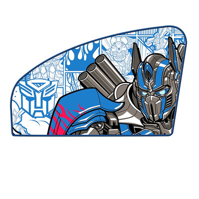 

Transformers car sun block car insulation sunscreen sun shade curtains from suction cup electrostatic adsorption side block Optimus sky sunshade - front row co-pilot