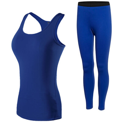 

Sexy womens sportswear tight running vest trouser legs womens gym yoga sports suit