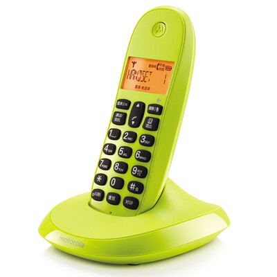 

Motorola (Motorola) C1001OC цифровой беспроводной телефон базовая машина одиночный вызывающий экран дисплея подсветка домашний офис фиксированный беспроводной телефонный аппарат (цвет извести)