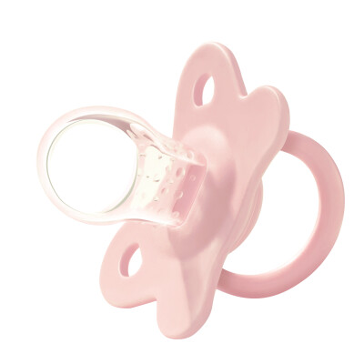 

MillyMally Newborn Pacifier Baby Baby Super Soft Silicone Sleeping Comfort 0-6-18 Months Pink Trumpet