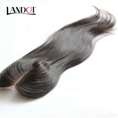 

Indian Straight Virgin Hair Lace Closure Size 4x4 inch FreeMiddle3 Way Part Indian Remy Human Hair Swiss Closures Natural Color