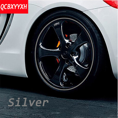 

8MRoll Car Wheel Protector Hub Sticker Car Decorative Styling Chromium Plated Strip Rims blade Tire Protection Auto Accessories