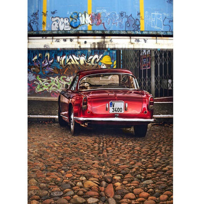 

Red Car Photo Backdrop 57FT Vinyl Fabric Cloth Digital Printing Photo Background s-736