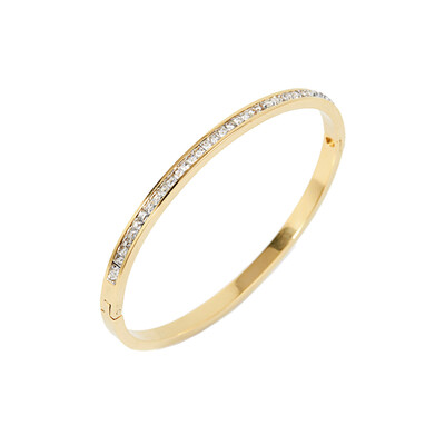 

Korean womens diamond bracelet ultra flash small square drill titanium steel buckle bracelet fashion OL ladies bracelet