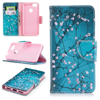 

BEFOSPEY Painting PU LeatherSoft TPU Card Slot Stand Wallet Case For Huawei P9 lite mini50" Y6 Pro2017