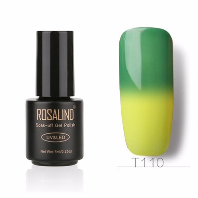 

ROSALIND Gel 1S Temperature Changing Nail Polish 7ml Soak off Nail Gel Polish Vernis Semi Permanent UV LED Glitter Nail Lacquer