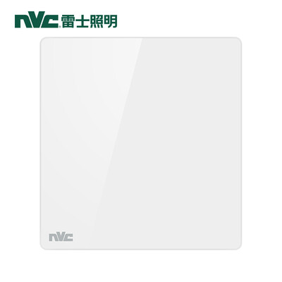 

NVC switch socket panel smart series one single open multi-control with fluorescent 86 type bed switch socket no border large rocker panel white