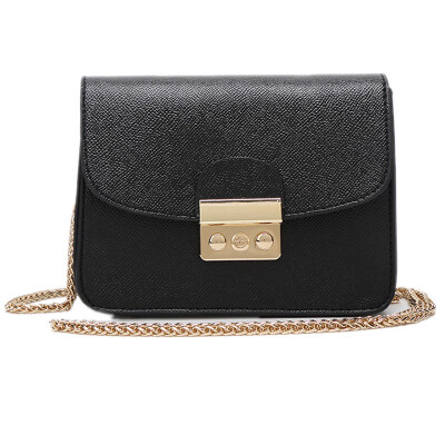 

DEER LOVE Messenger bag fashionable fashion shoulder Messenger chain mini square bag LE11632 black