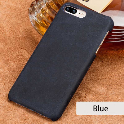 

LANGSIDI Genuine Leather Phone Case For iPhone 7 Plus Case Vintage Crazy horse skin Back Cover