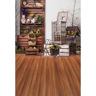 

Wooden Birdcage Photo Backdrop 57FT Vinyl Fabric Cloth Digital Printing Photo Background -3198
