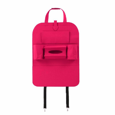 

Fashion Auto Car Backseat Organizer Car-Styling Holder Felt Covers Versatile Multi-Pocket Seat Wool Felt Storage Container