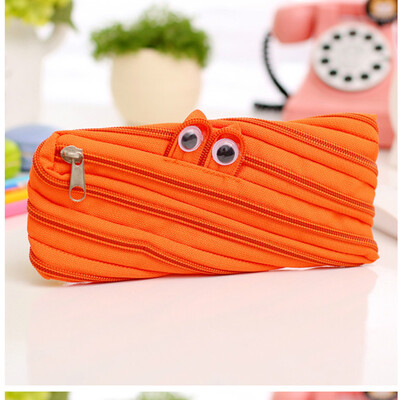 

Карандашный чехол Cute Solid Color Простой карандаш-сумка Карандаш Чехол для молнии Канцелярские принадлежности Чехол для ручек Ко