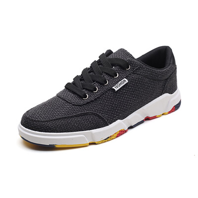 

Damaizhang Men Spring Summer Casual Shoes Solid Breathable Lace Up Canvas Male Fashion Shoes