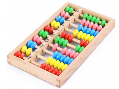 

Новая деревянная игрушка для малышей Маленький размер Монтессори Baby Toy Beech Abacus Обучение Обучение Обучение дошкольному образованию