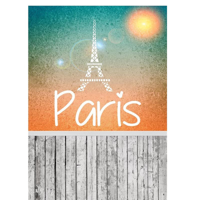 

Eiffel Moon Photo Backdrop 57FT Vinyl Fabric Cloth Digital Printing Photo Background s-1063