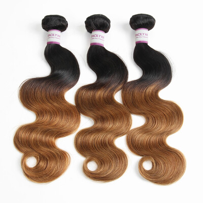 

Racily Hair Brazilian Body Wave Hair 3 Bundles Color 1B 30 Two Tone Ombre Human Hair Bodywave Weave