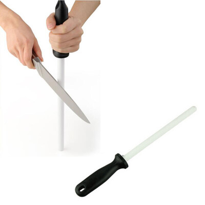 

High Quality stainless steel Chef knife sharpener with handle Sharpening Rod for Chefs Steel Knives Kitchen Assistant Helper