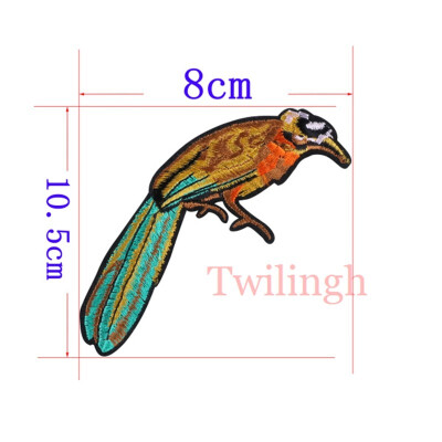 

1 Butterfly Bird Patches Embroidered Sequined Patch Applique DIY Iron On Sewing Fabric Repair Clothes Patches Wedding Stickers