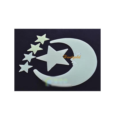 

12/pack Luminous Stars Moon Decorative Stereoscopic Wall Sticker Decals Paster