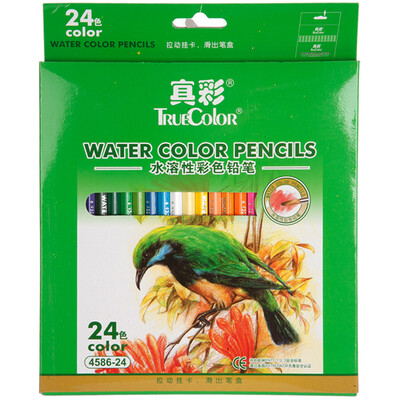 

True color Truecolor 4586 True color hexagonal water-soluble color pencil 24 colors
