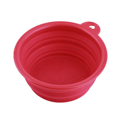 

New Collapsible Dog Cat Pet Silicone Travel Feeding Bowl Water Dish Feeder
