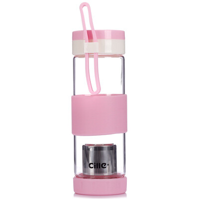 

Jingdong supermarket] Xi Le high borosilicate glass heat-resistant filter bubble cups fashion portable home office glass blue BL-1689