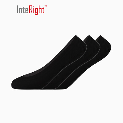 

INTERIGHT invisible socks female cotton bottom light shallow mouth seamless lace invisible socks 3 pairs of lace skin code