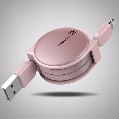 

Cafele 1m Charging USB Cable for iPhone 5 6 7 8 Retractable 8 Pin Port USB Cable Charging Data Transfer Synchronization
