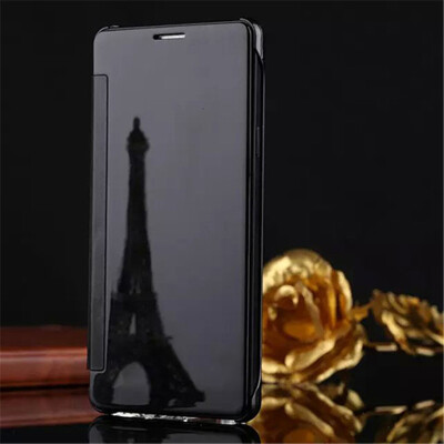 

Oppo R9R9 PLUSR9S Luxury Mirror View Mirror PU Cover Flip Smart Clear Window Phone Case