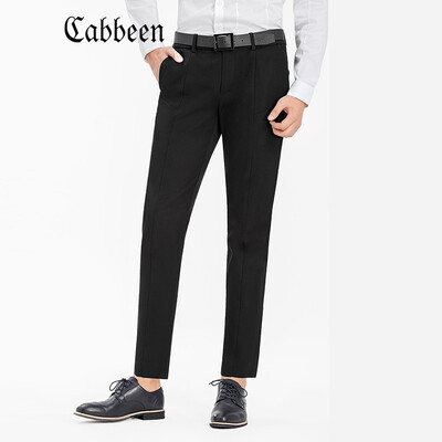 

Carbine mens personality slim casual pants mens fashion youth low waist black long pants 2017 autumn&winter tide S paint black 11 54185XXL