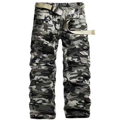 

2018 Mens Fashion Multi-pocket Casual Overalls Outdoor Training Camouflage Trousers