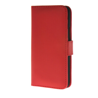 

MOONCASE Smooth skin Leather Side Flip Wallet Card Holder Stand Pouch ЧЕХОЛ ДЛЯ HTC One M9 Red