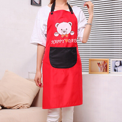 

Jingdong supermarket] rich home (FOOJO) kitchen apron easy to wash quick-drying Korean version of the lovely woman hanging cloth skirt cartoon cat