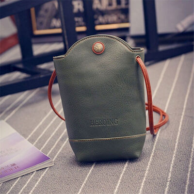 

Retro Women Wallet Purse Leather Coin Cell Phone Mini Cross-body Shoulder Bag KM