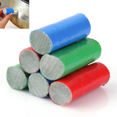 

2pcs kitchen reusable cleaning brush Stainless Steel Kitchen Metal Rust Remover Cleaning Detergent Stick cleaner kitchen tool