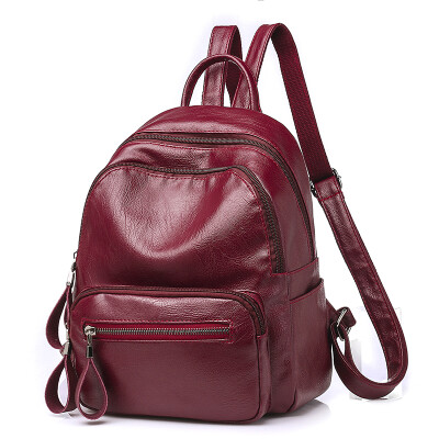 

Weis Soft Leather PU Backpack Female Backpack B-NVBM6904