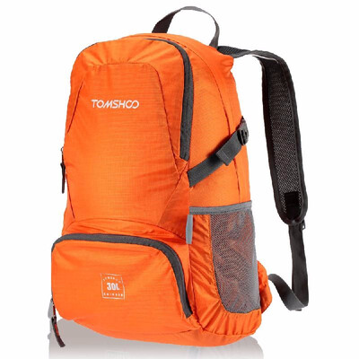 

TOMSHOO 30L Ultra Lightweight Waterresistant Nylon Outdoor Backpack Travel Trekking Foldable Bag