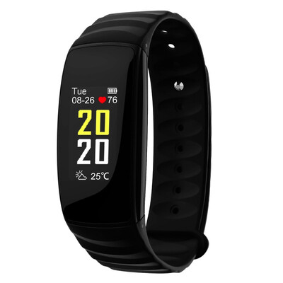

2018 IP67 Waterproof Smart Band Color Wristband Heart Rate Monitor Weather Display sprot Watch men women smart Bracelet