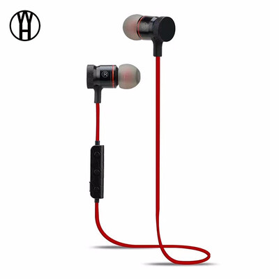 

WH M90 Bluetooth Sport earphone magnetic anti-sweat stereo mini headphone metal ear hanging music wireless headset for phone