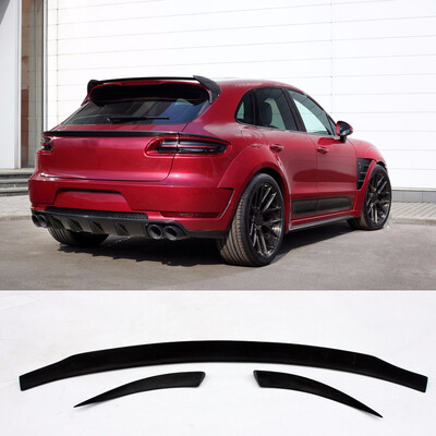 

Three sheet Style Carbon fiber Trunk Spoiler Fit For Porsche Macan