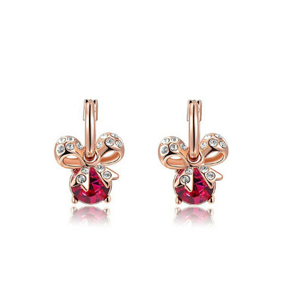 

Позолоченные серьги из натурального золота 18K