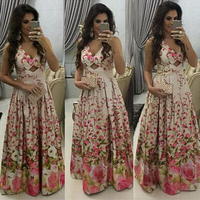 

Lovaru ™ 2015 summer style women fashion maxi dress sleeveless v-neck high quality Soft and comfortable dress hot sale