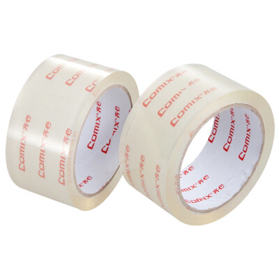 

COMIX) 6 package 55mm * 80y (73.2 meters) high transparent tape wide sealing tape office stationery JT5508-6