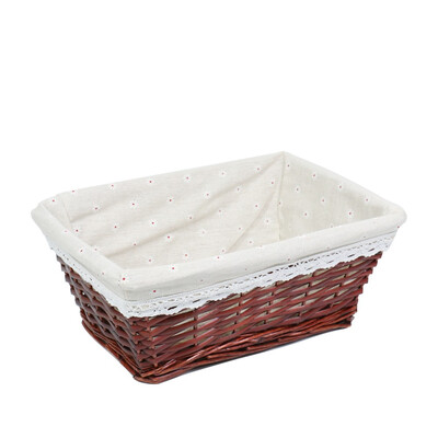 

MEIEM Handmade Woven Wicker Storage basket with LinerStorage containersHome Storage Bins for Toys laundry clothing Sundries Neat