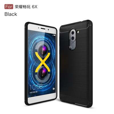 

Goowiiz Phone Case For Huawei Honor 6X PlayMate 9 LiteGR5 2017 Fashion Slim Carbon Fiber TPU Soft Silicone