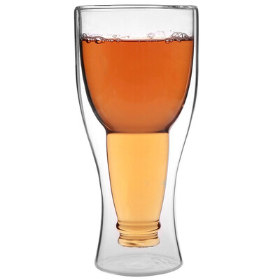 

Jingdong Supermarket] Jiahong US-ming Jingsi series 350ml heat-resistant glass double-layer cup G024 transparent