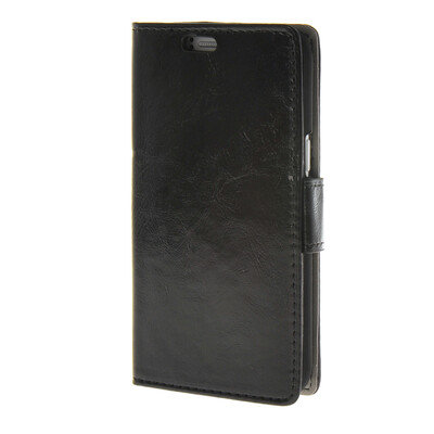 

MOONCASE Smooth Skin PU Wallet Flip Card Stand Back Leather Case Cover for Samsung Galaxy J1 Black
