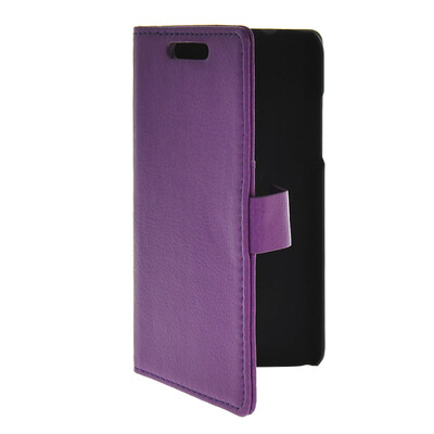 

MOONCASE Slim Leather Flip Wallet Card Pouch with Kickstand Shell Back ЧЕХОЛ ДЛЯ HTC Desire 700 Purple